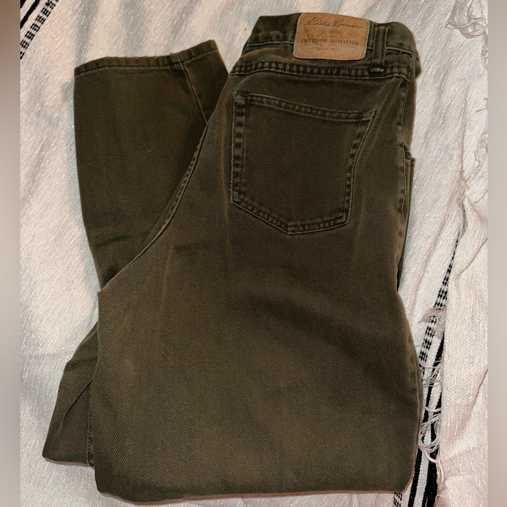 Eddie Bauer olive green jeans